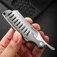 Titanium Alloy Manual Safety Razor, Old‑Fashioned Multifunctional Comb Razor, Reusable Shaving Tool For Men Daily Grooming