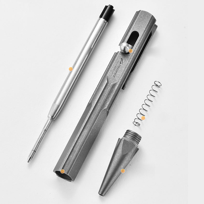 Tactical Pen Titanium alloy Pen bolt Pen Writing Pen ZSB018（Stone wash）