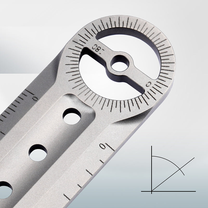 Titanium Alloy Multifunctional Ruler Outdoor Edc Equipment Portable Waist Hanging Crowbar