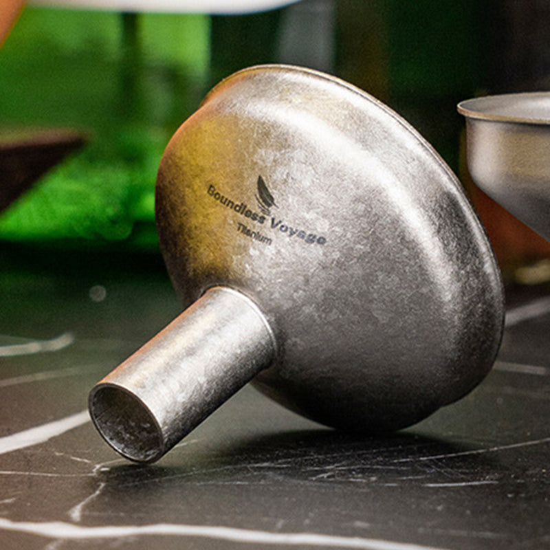 Pure Titanium Mini Funnel, Small Mouth Funnel For Wine Tea Oil, Kitchen Dispensing Funnel