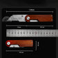 Portable Utility Knife With Wooden Handle, Foldable Multi‑Purpose Stainless Steel Wallpaper Knife, Box Knife