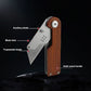 Portable Utility Knife With Wooden Handle, Foldable Multi‑Purpose Stainless Steel Wallpaper Knife, Box Knife