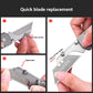Titanium Alloy Folding Utility Knife With Detachable SK5 Blade, Suitable For Unpacking And Manual Cutting