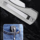 Titanium Alloy Folding Utility Knife Can Clip The Belt Out Of The Box Manual Cutting Tool