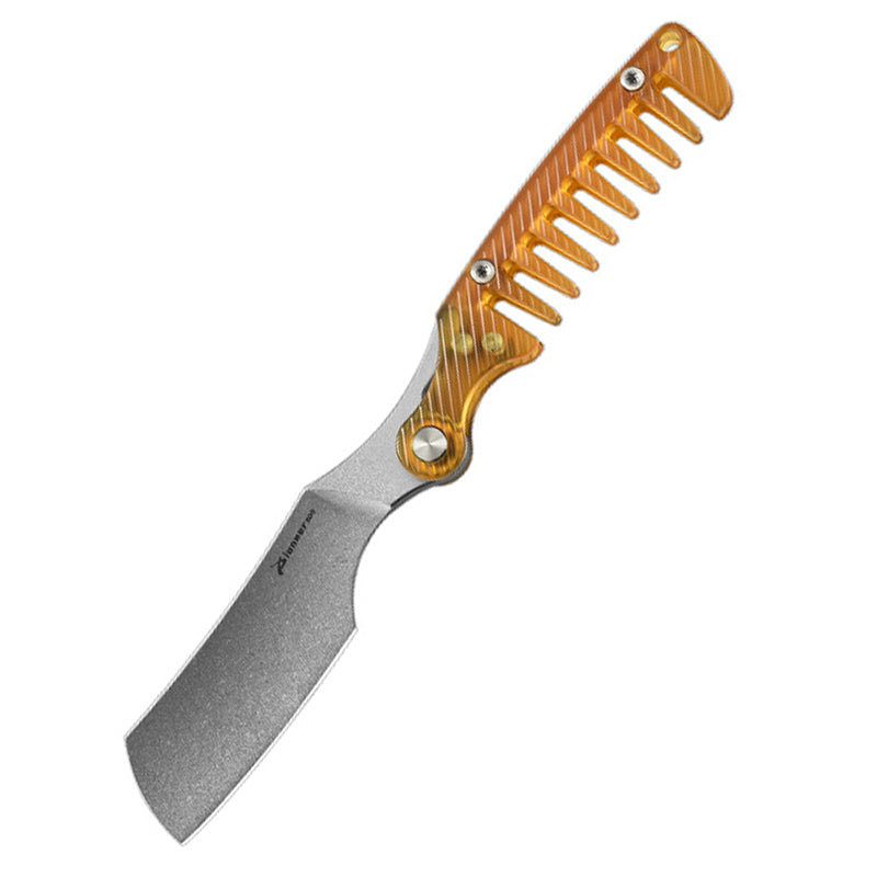 Pei Material Manual Comb Razor, Reusable Safety Shaving Razor For Men, Portable Daily Grooming Tool