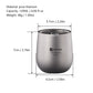 120Ml Pure Titanium Double-Layer Big Belly Cup, Portable Tea & Coffee Cup For Outdoor Picnic