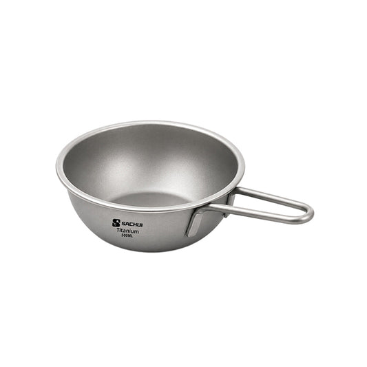 Pure Titanium Snow Peak Bowl 500Ml, Large Capacity Lightweight Portable Camping Bowl