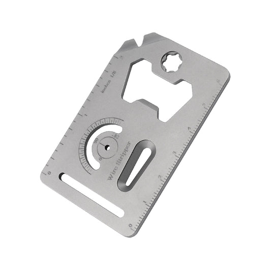 Titanium Alloy Multi-Function Tool Card Portable Keychain Pendant Crowbar Bottle Opener