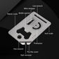 Titanium Alloy Multi-Function Tool Card Portable Keychain Pendant Crowbar Bottle Opener
