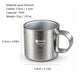 Pure Titanium Water Cup 75Ml Double-Layer Anti-Scalding Tea Cup With Handle Outdoor Coffee Cup