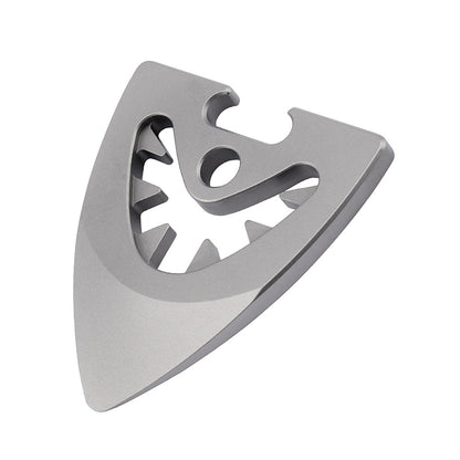Titanium Alloy Playable Guitar Pick Necklace Pendant, Bottle Opener, Multifunctional Metal EDC Crowbar