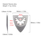 Titanium Alloy Playable Guitar Pick Necklace Pendant, Bottle Opener, Multifunctional Metal EDC Crowbar