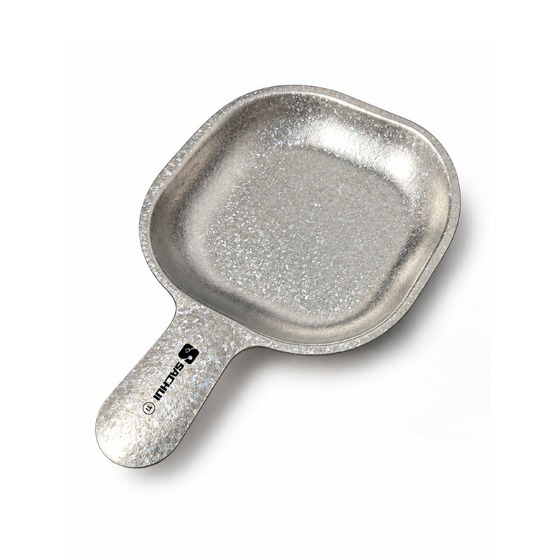 Pure Titanium Dinner Plate With Handle, Large Portable Outdoor Camping Steak Plate