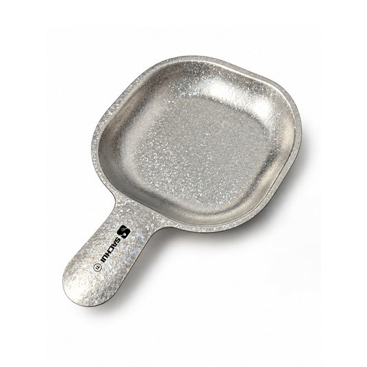 Pure Titanium Dinner Plate With Handle, Large Portable Outdoor Camping Steak Plate