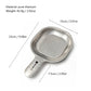 Pure Titanium Dinner Plate With Handle, Large Portable Outdoor Camping Steak Plate