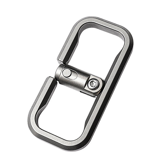 Titanium Locking Carabiner for Keys, Secure EDC Keychain for Car Key Fobs