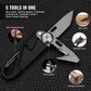 TACRAY Vinto Black Multifunctional Folding Knife EDC Hanging Buckle With Bottle Opener For Outdoor Camping