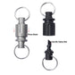 Titanium Quick Release Keychain, Retractable Key Chain Detachable Keychain Clip,360°Pull Apart Key Rings