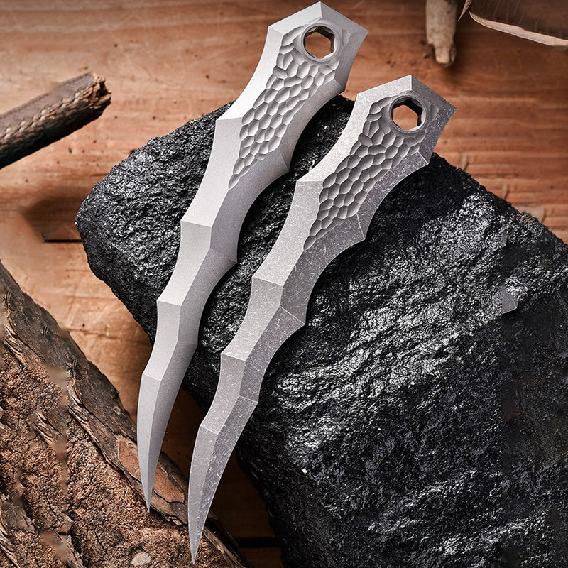 Titanium Alloy Tea Needle, Stone Washing Process, Suitable For Outdoor Camping EDC Portable Tools