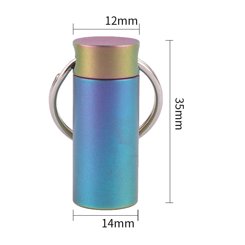 Color Titanium Alloy Waterproof Small Medicine Box Outdoor Portable Sub-Bottling