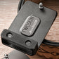 Black Ribbed Titanium Alloy Belt Buckle Men's Outdoor Portable Buckle (No Belt Included)
