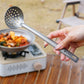 Pure titanium soup spoon colander set outdoor camping long handle household spoon
