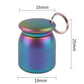 Color Titanium Alloy Waterproof Warehouse Keychain Pendant, Travel Sub-Packing Medicine Box