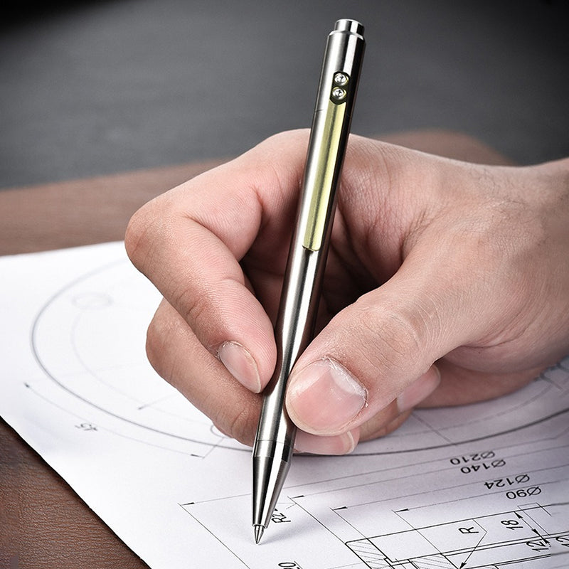 Titanium Alloy Writing Pen Multifunctional EDC Tactical Pen（Sand blasting）