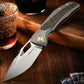 Carbon Fiber Titanium Alloy Folding Knife M390 Steel Blade Outdoor Portable EDC Tool
