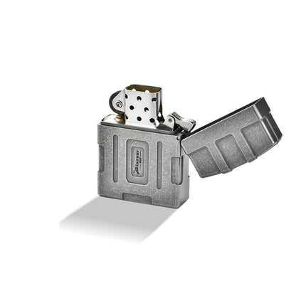Titanium Alloy Windproof Kerosene Lighter Suitable for Men's Business Gifts & EDC Outdoor Camping