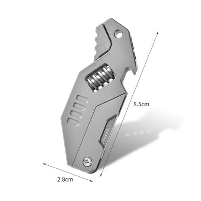 Multifunctional Titanium Alloy Utility Knife Tool With Wrench EDC And Outdoor Use