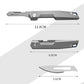 Titanium Alloy Multifunctional EDC Utility Knife With 10 Pcs No.24 Blades