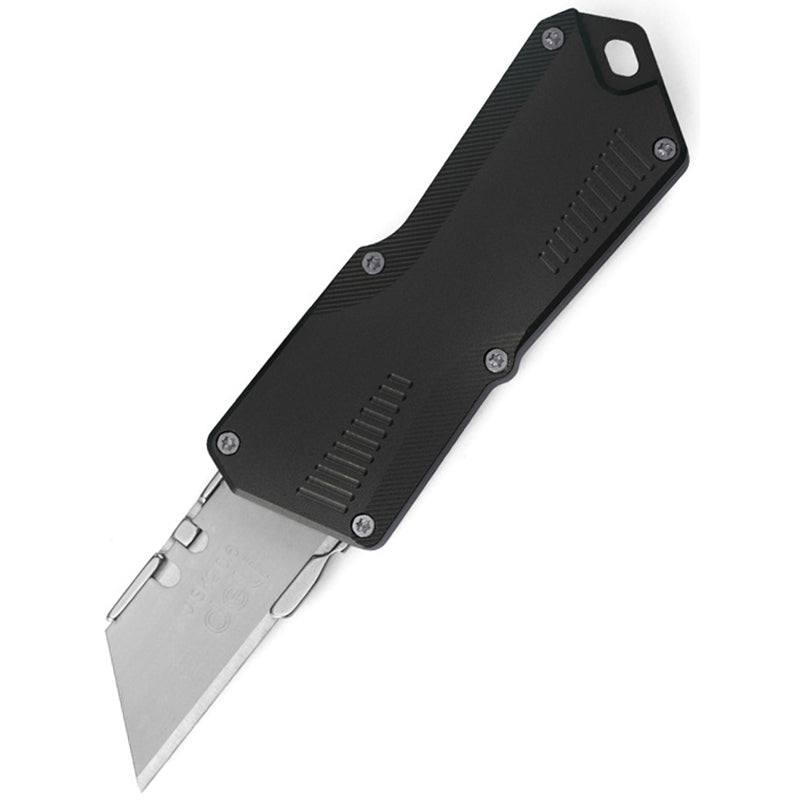 Mini Portable Utility Knife With Black Aluminum Alloy Handle & Detachable 420 Stainless Steel Blade