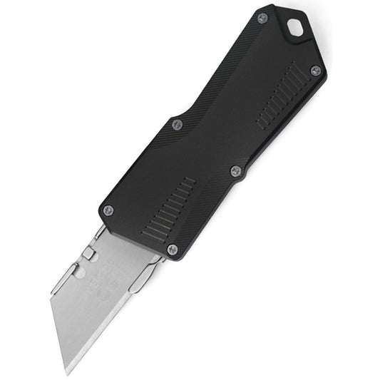 Mini Portable Utility Knife With Black Aluminum Alloy Handle & Detachable 420 Stainless Steel Blade