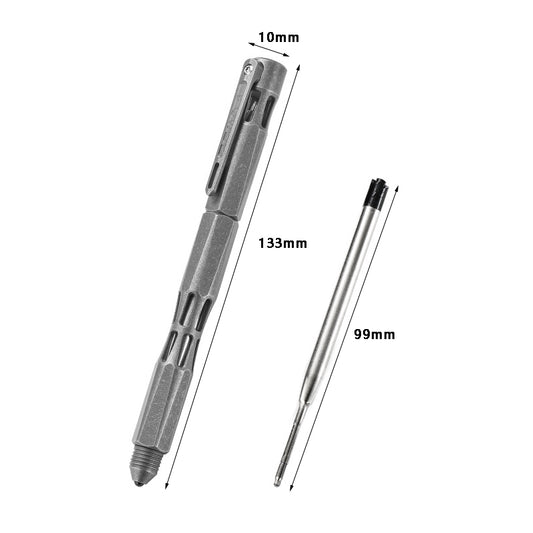 Titanium Alloy Multifunctional Tactical Pen Edc Equipment（Stone washing）
