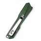 Aluminum Alloy Utility Knife With Green Handle Including 5 Stainless Steel Blades
