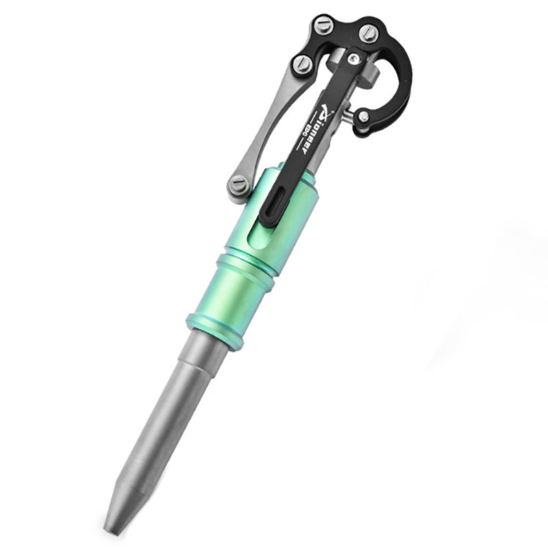 Mechanical Titanium Alloy Multifunctional Tactical Pen, Suitable For EDC Use, Green Model
