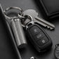 Pure Titanium Mini Medicine Box With Stainless Steel Key Ring, Keychain Pendant