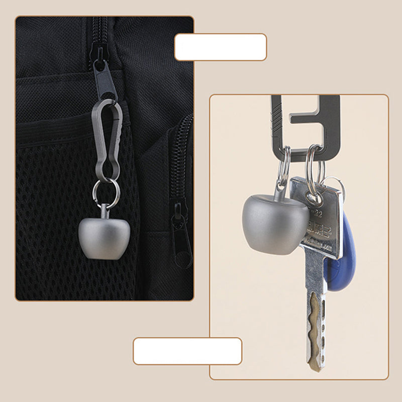 Apple Pure Titanium Small Medicine Box Waterproof Sealed Storage Box Keychain Pendant