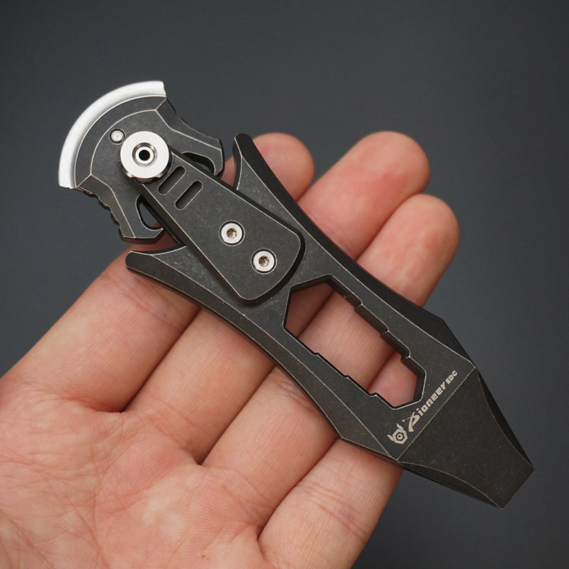 Titanium Alloy Straight Flat Head Crowbar Creative Beer Bottle Opener Portable Multi-Function Tool Universal Wrench