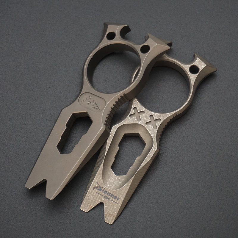 Titanium Alloy Multifunctional Crowbar EDC Tool Bottle Opener Multi-Specification Wrench Portable Trendy Play Ornaments