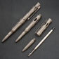 Gray Titanium Alloy Ballpoint Pen - Multifunctional Portable EDC Pen (Premium Texture Lightweight Carry)