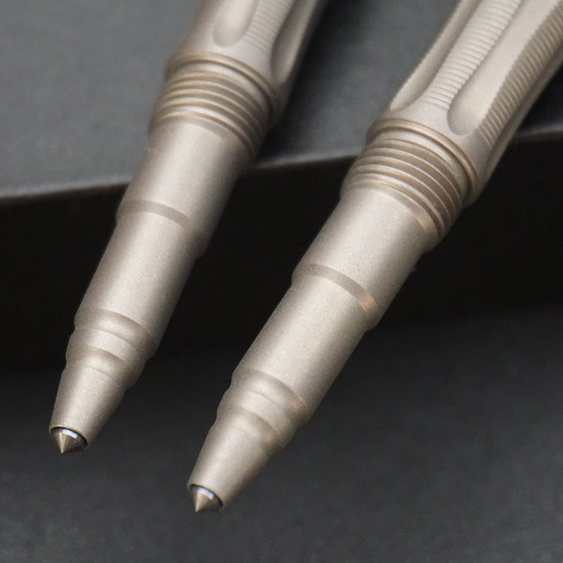 Gray Titanium Alloy Ballpoint Pen - Multifunctional Portable EDC Pen (Premium Texture Lightweight Carry)