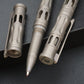 Gray Titanium Alloy Ballpoint Pen - Multifunctional Portable EDC Pen (Premium Texture Lightweight Carry)