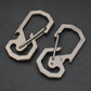 TACRAY Lightweight Titanium Alloy Keychain - Multifunctional Bottle Opener EDC Outdoor Carry Tool