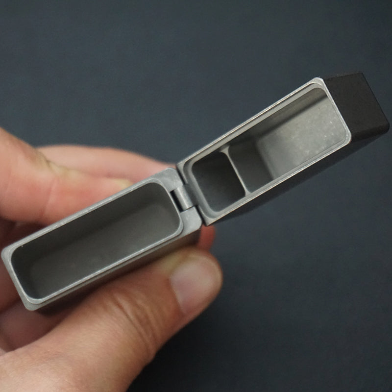 Simple Style Titanium Alloy Cigarette Lighter Shell, Without Movement, Men's EDC Equipment