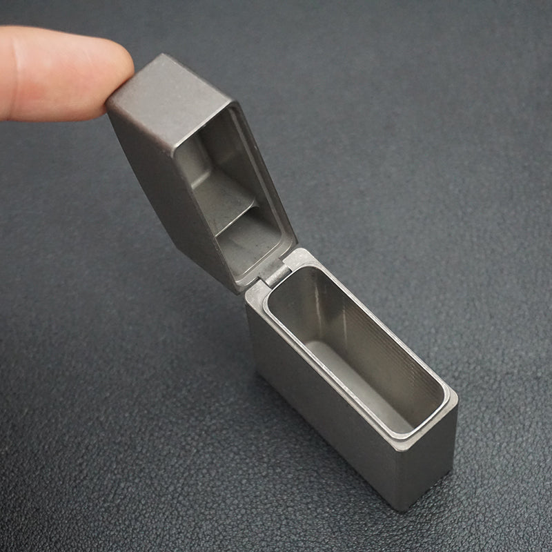Simple Style Titanium Alloy Cigarette Lighter Shell, Without Movement, Men's EDC Equipment