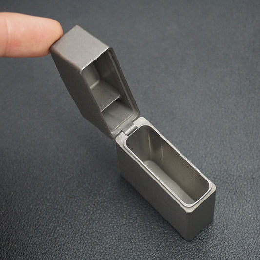 Simple Style Titanium Alloy Cigarette Lighter Shell, Without Movement, Men's EDC Equipment