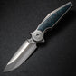 Viper3-V2 Blue Marble Carbon Folding Knife Bohler M398 Titanium Tactical EDC Knife