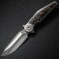 Rike Knife Red Carbon Fiber Folding Knife M398 Blade Titanium Alloy Handle